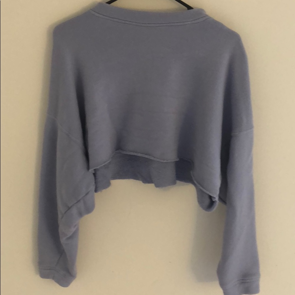 Blue crop sweater